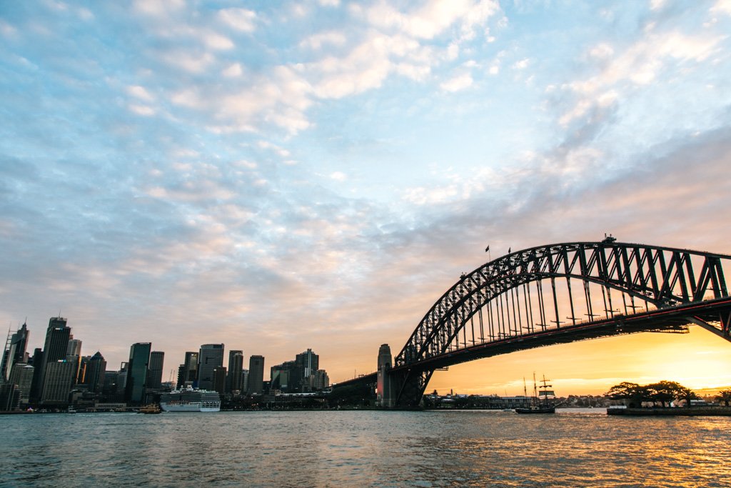 sydney harbour sunset