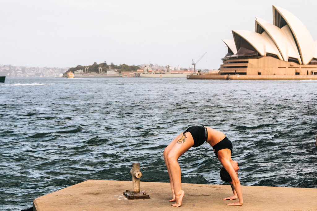 sydney harbour yoga