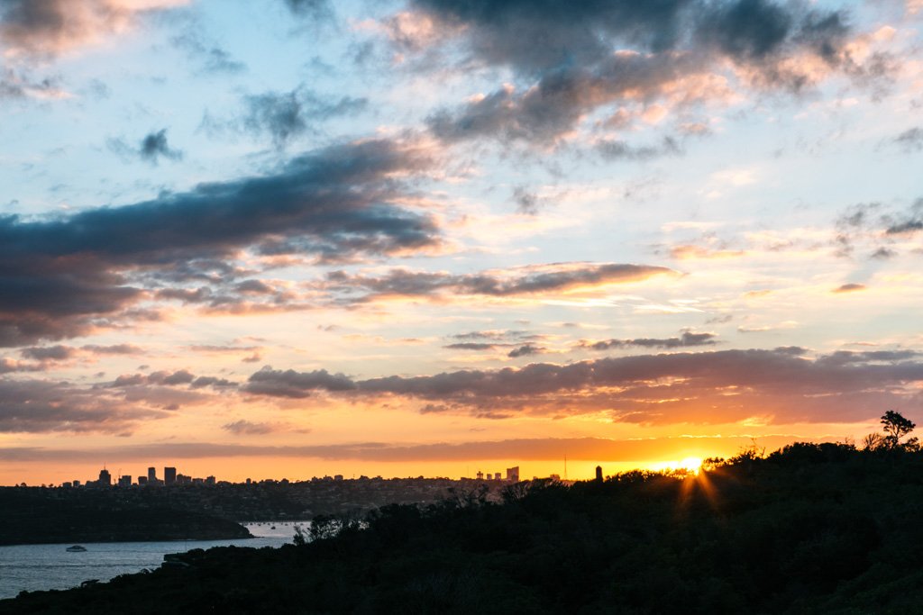 sydney harbour sunset