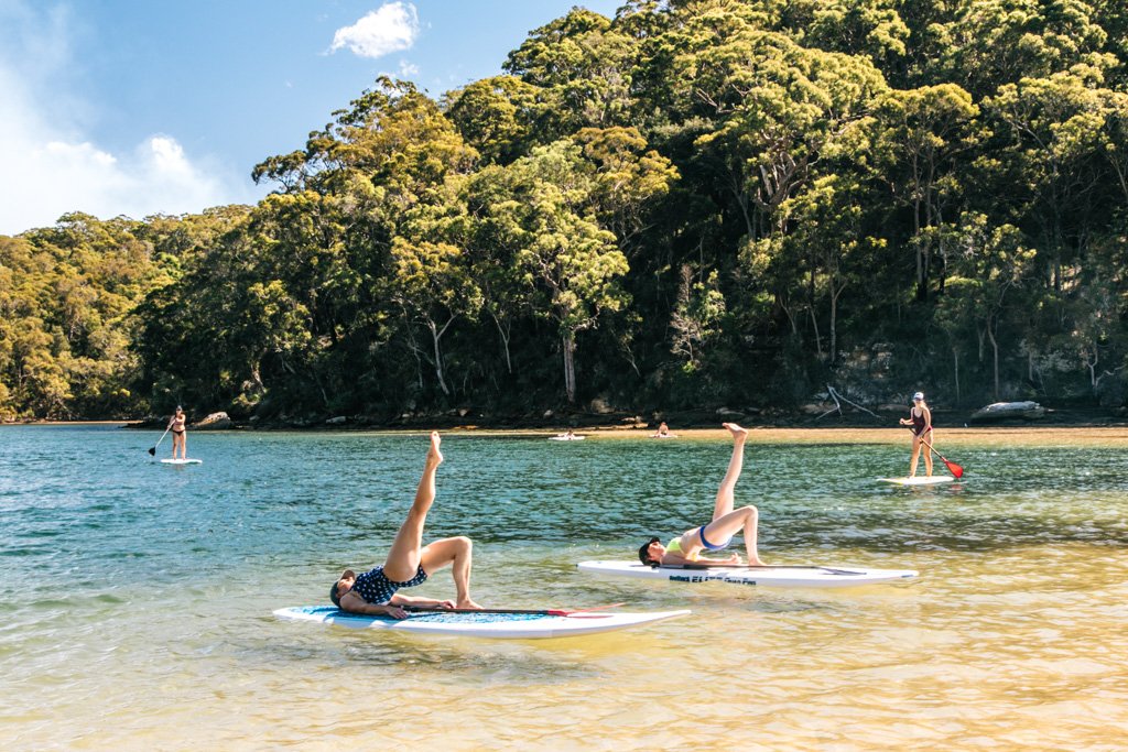 the basin paddleboarding