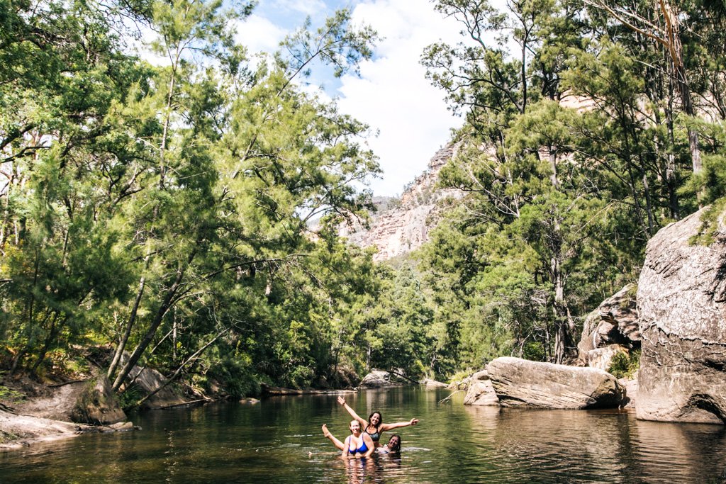 wollemi national park swimming