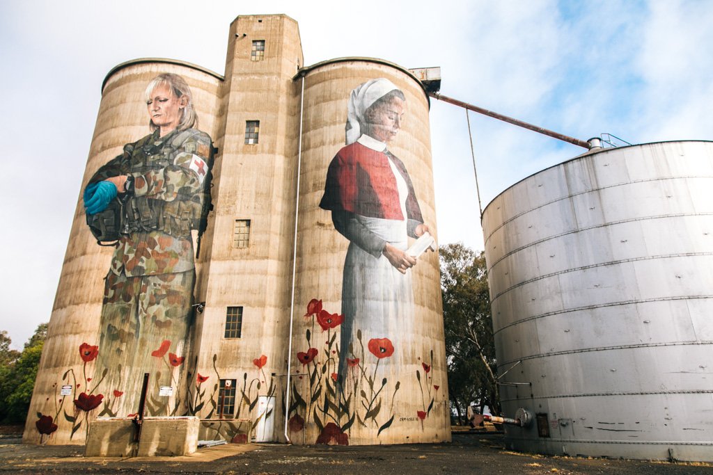 devenish silo art