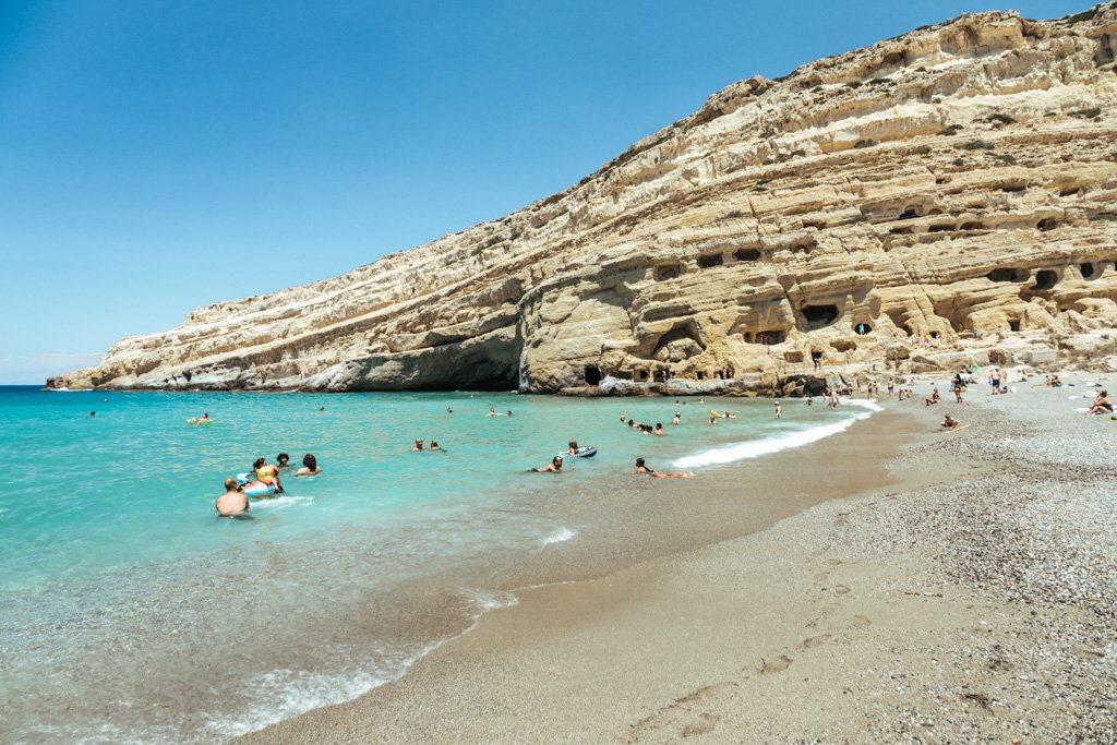 matala beach crete