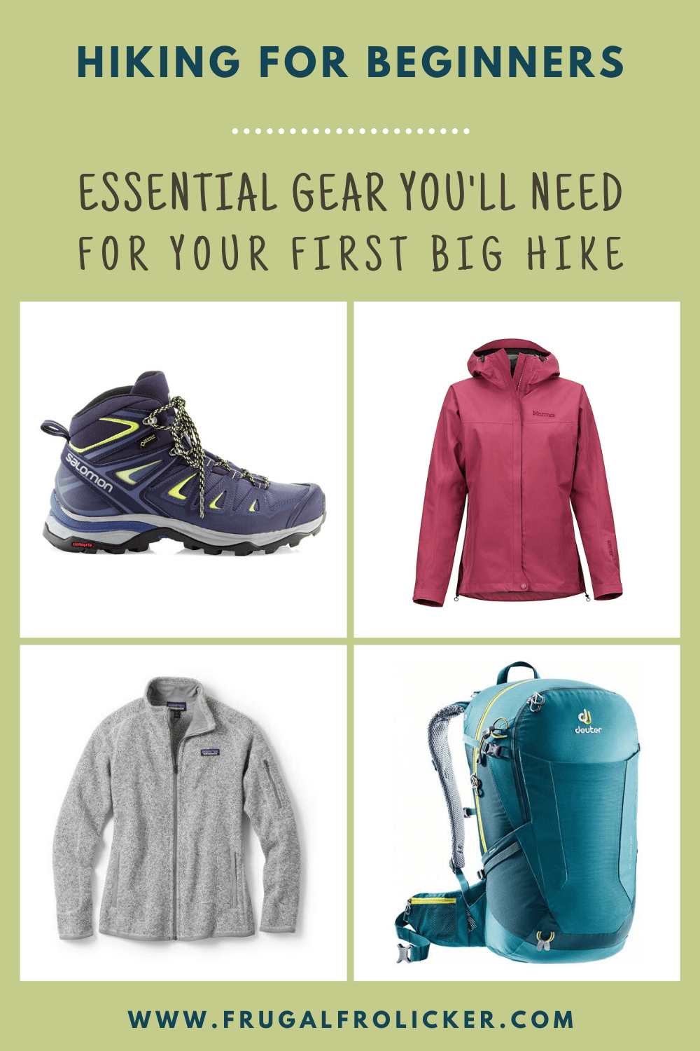 Hiking gears for store beginners