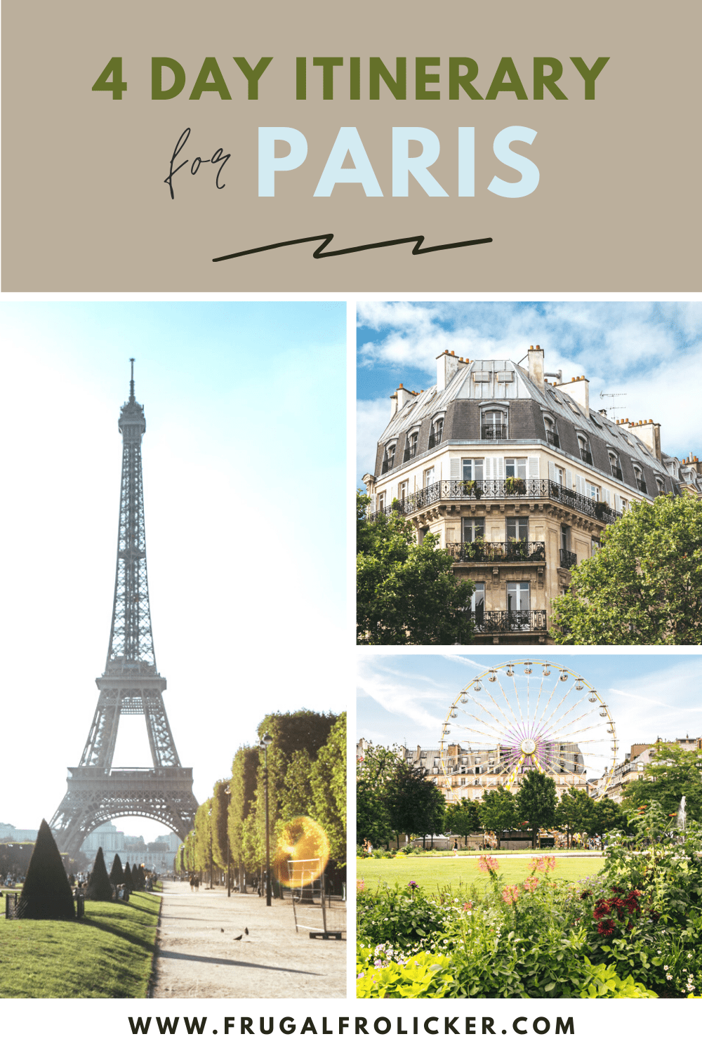 paris 4 day trip planner