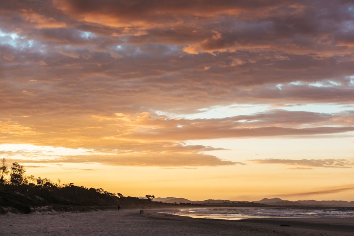 byron bay sunset