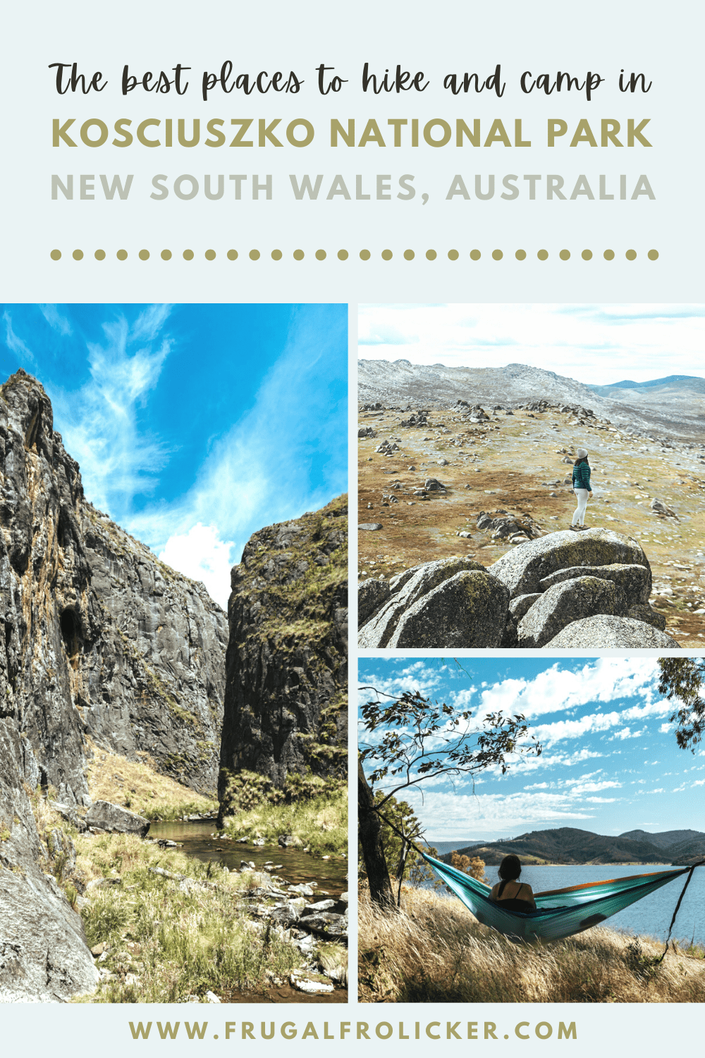 Hiking & Camping in Kosciuszko National Park in summer