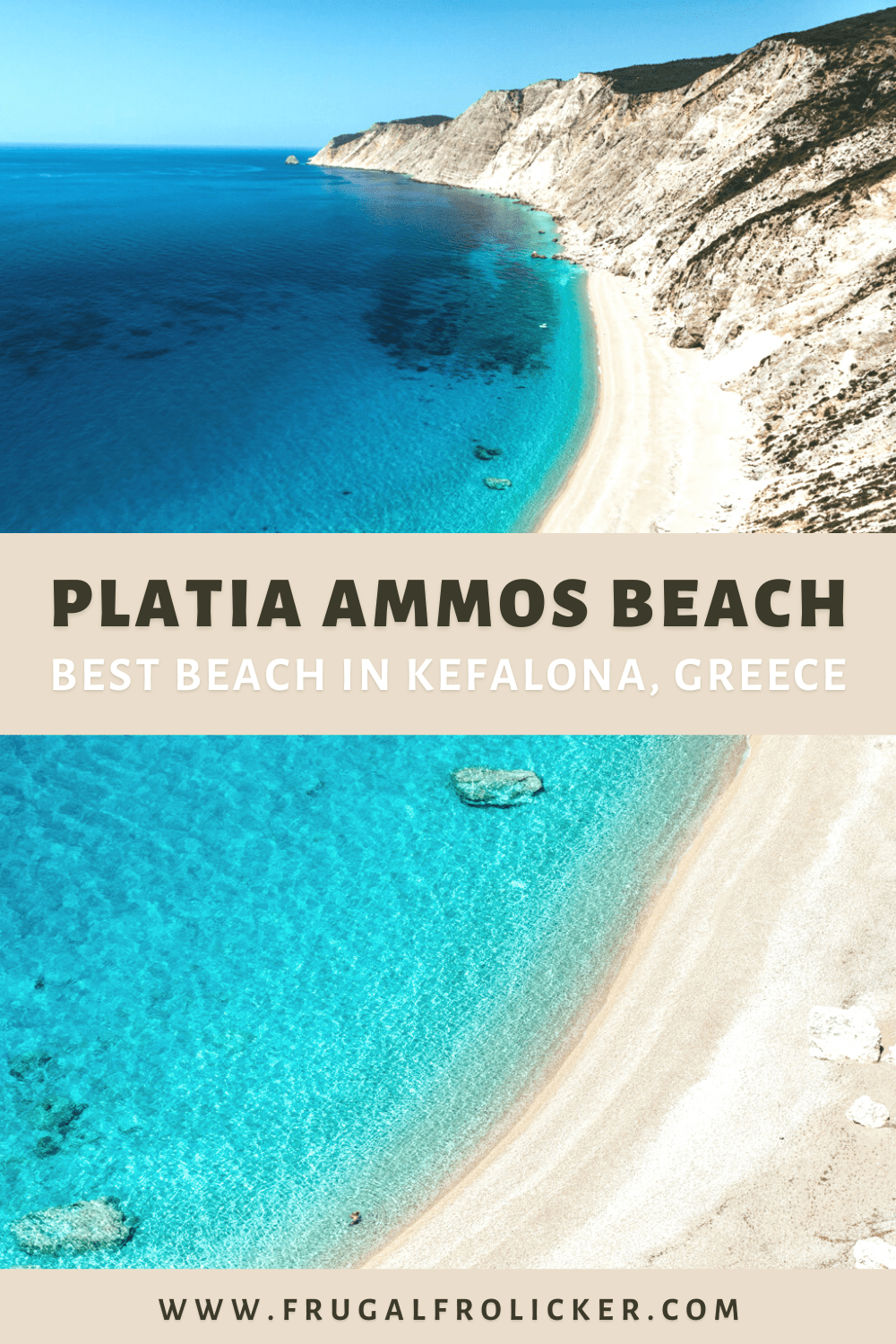 Platia Ammos Beach in Kefalonia Greece