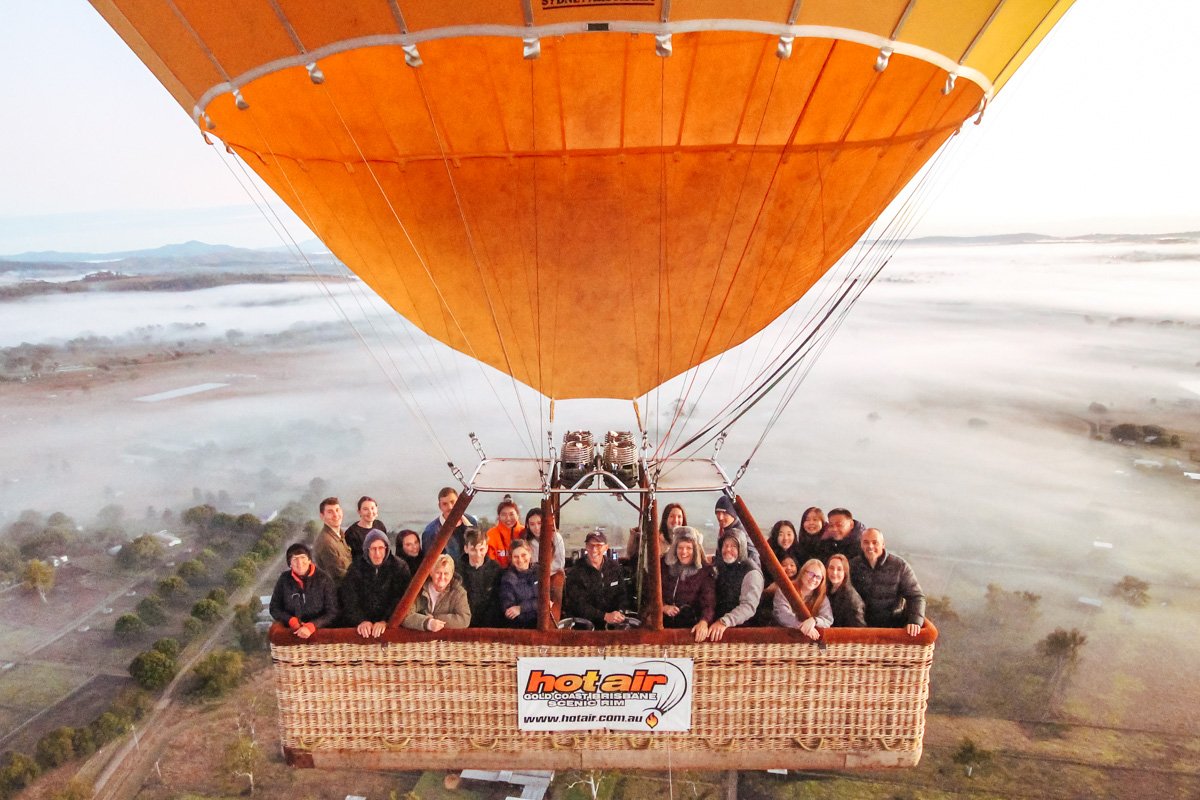 hot air balloon rides gold coast